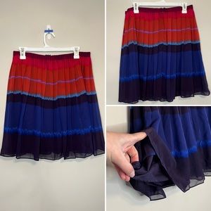 Elle Multi-Color Pleated Skirt